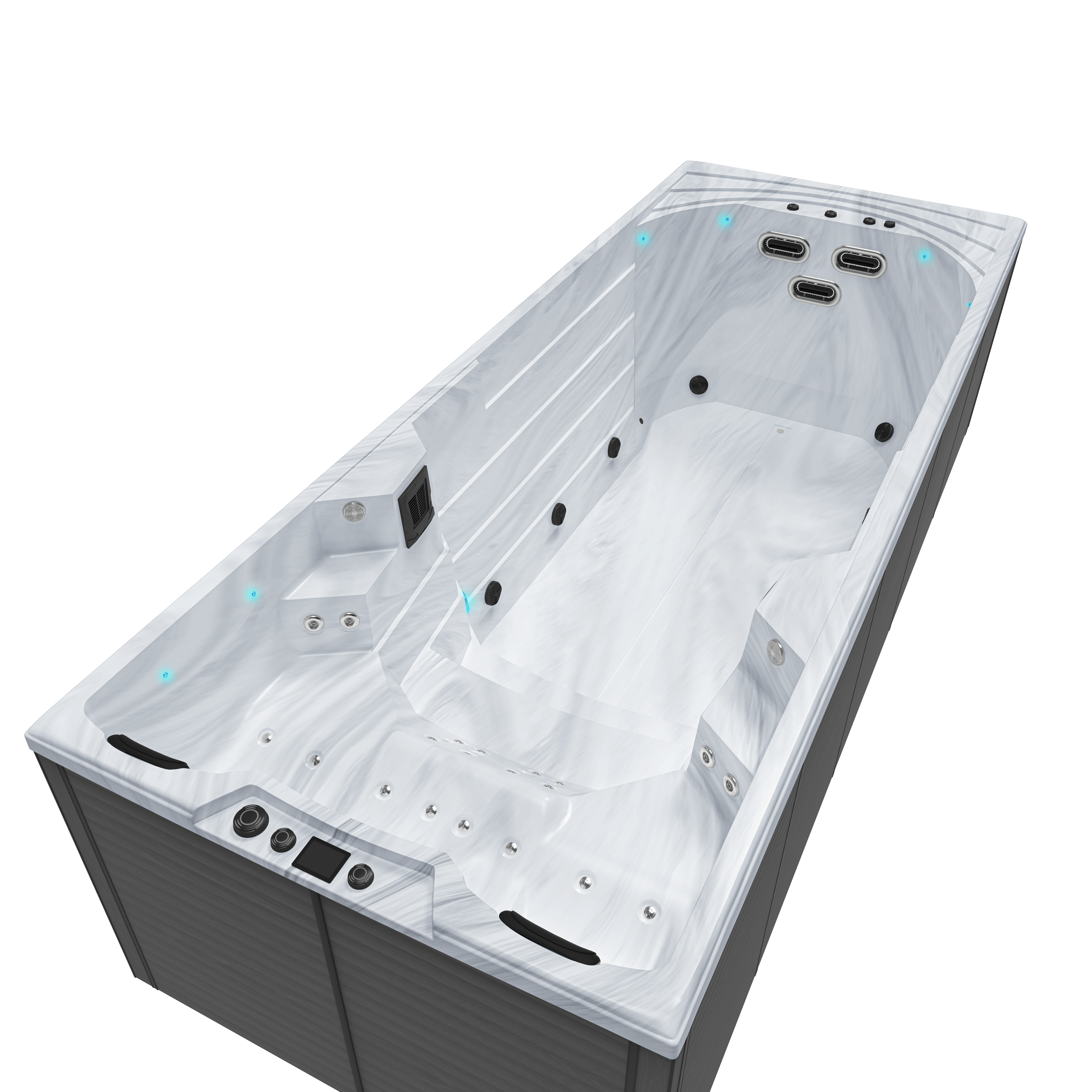 Swim Spa Denver LONG 155cm Plus **Platin Version**